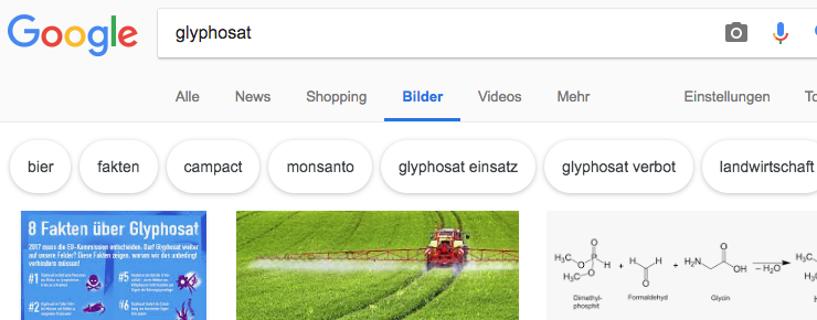 Hier wird kein Glyphosat gespritzt - ist aber das erste Bild der Google-Suche "Glyphosat"